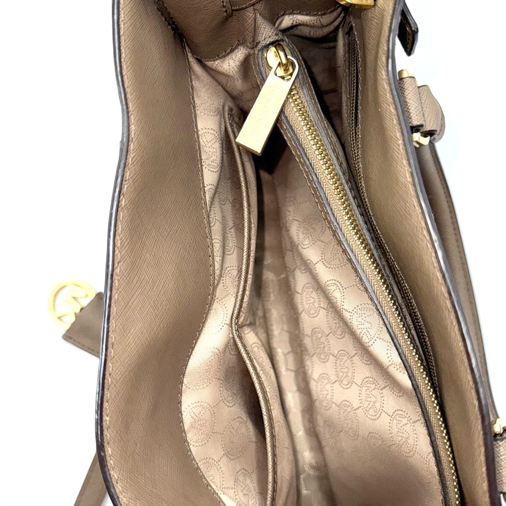 Michael Kors Dillon Saffiano Leather Satchel Crossbody Bag - Picture 10 of 13